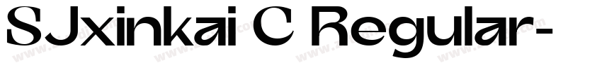 SJxinkai C Regular字体转换